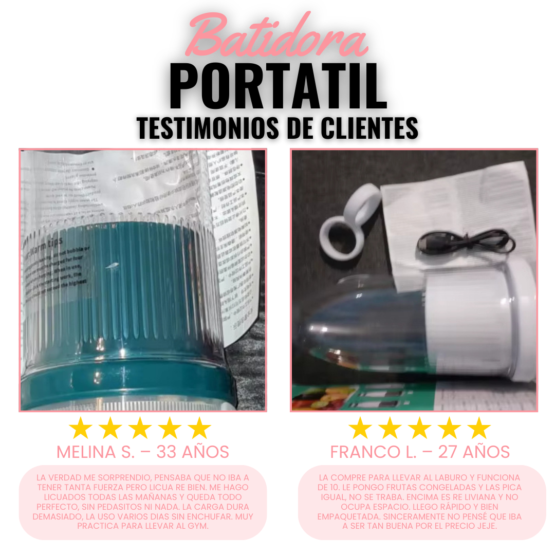 Licuadora Portátil Recargable